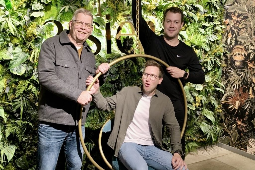 André, Patrick und ich im Arsién Restaurant in Lübeck