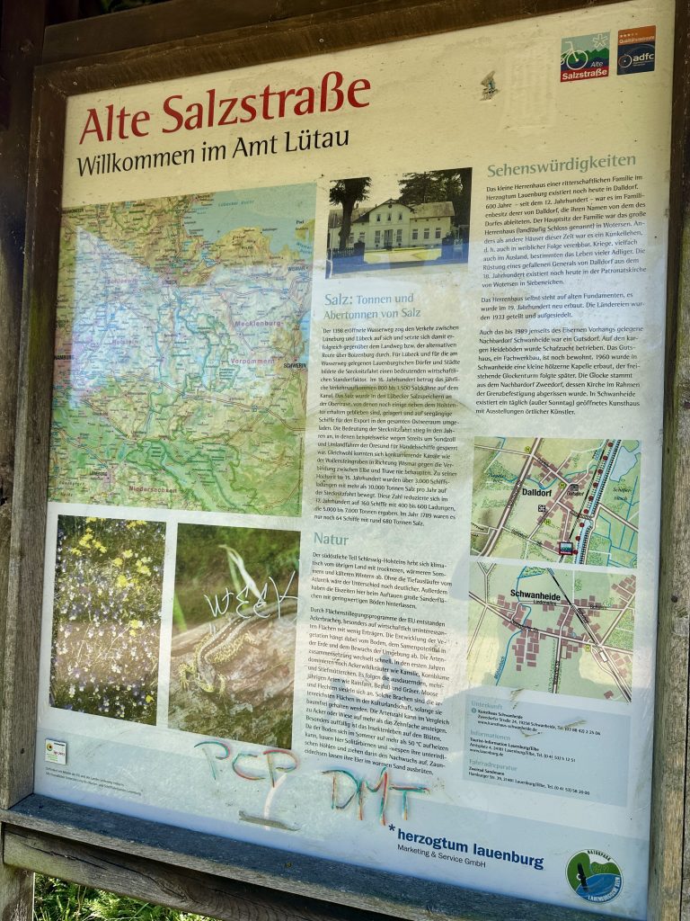 Übersicht Karte und Informationen Alte Salzstraße
