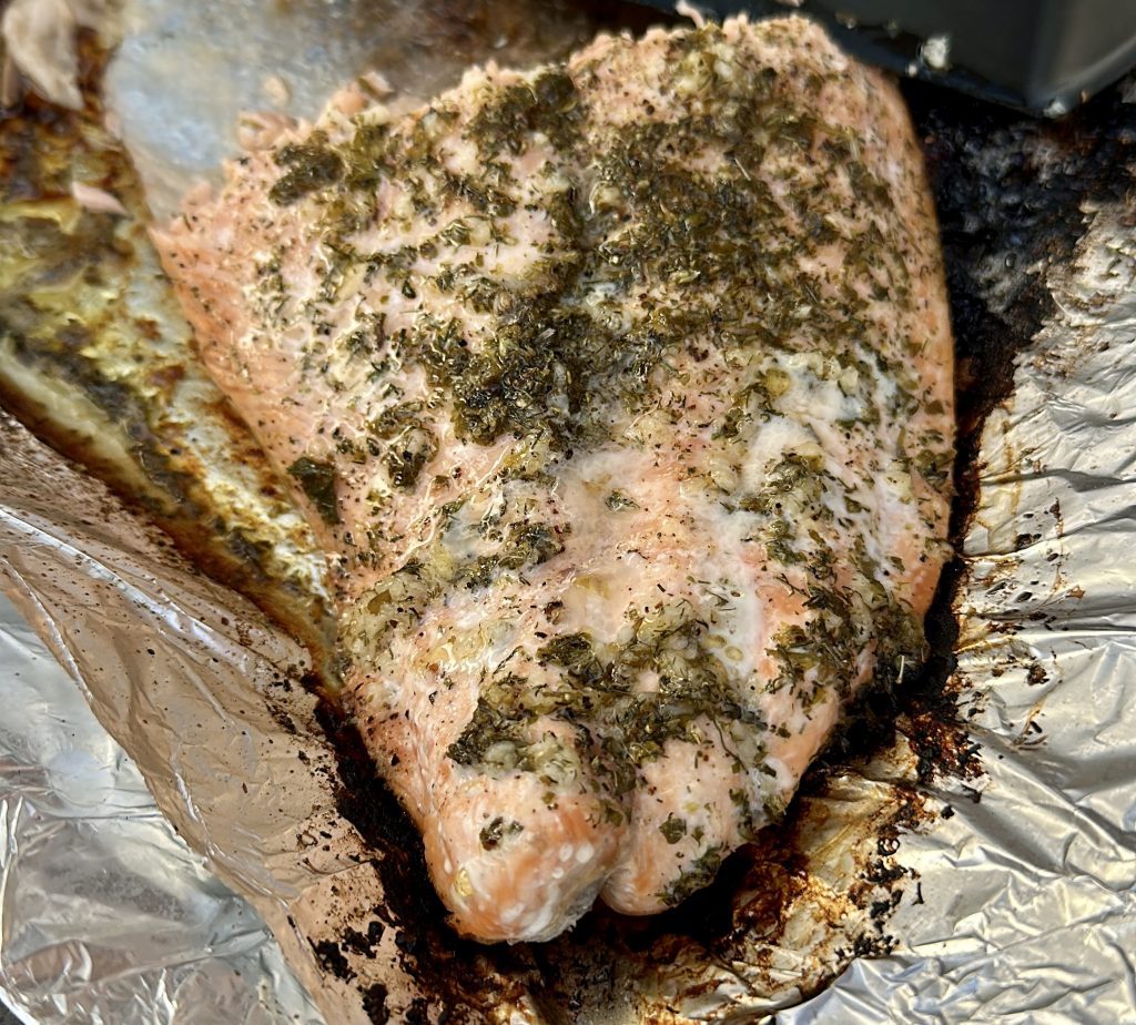 Flammlachs vom Gasgrill