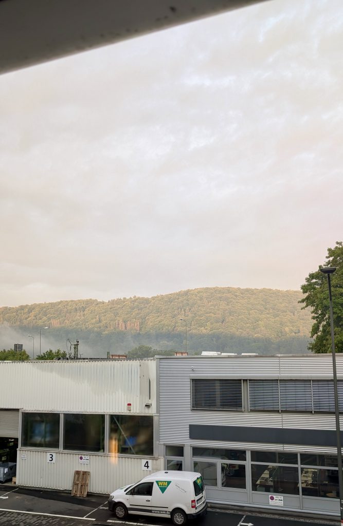Foto von der Unterkunft auf die Berge in Marburg 