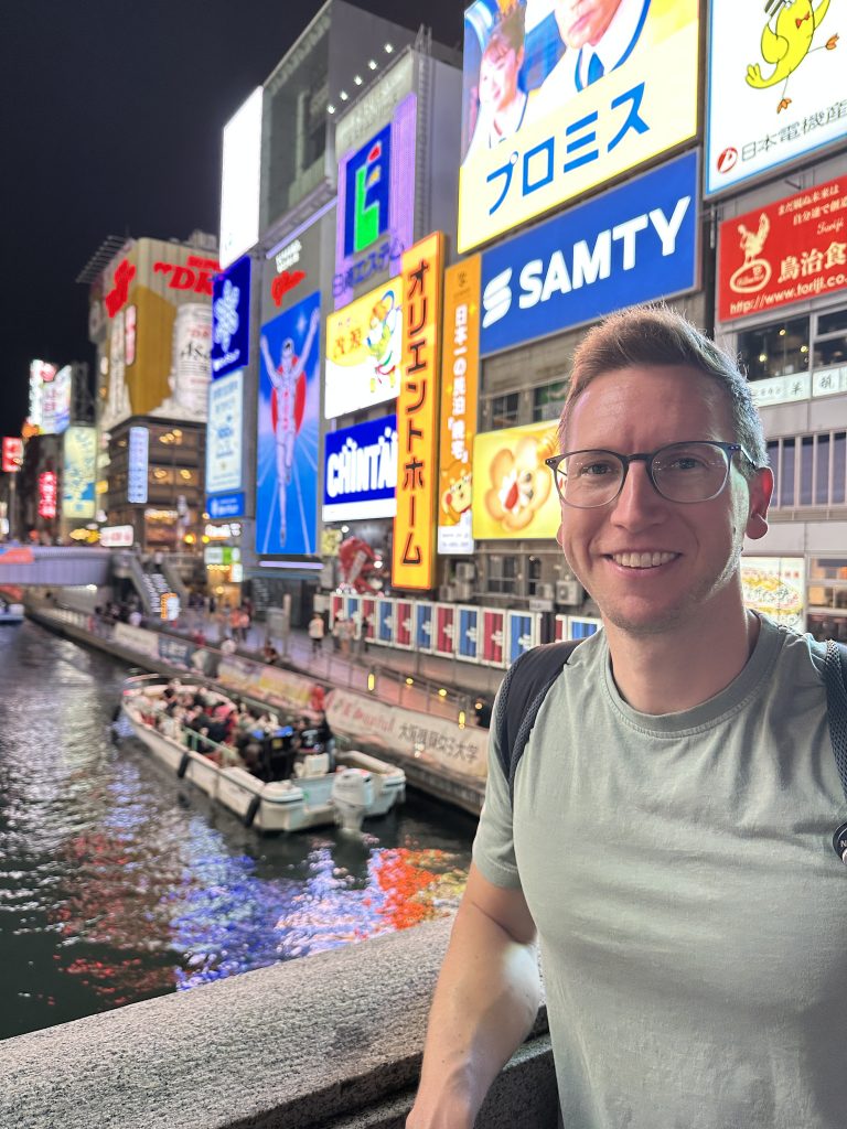 Ich im Dotonbori Viertel
