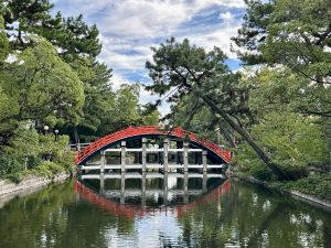 Torii Sumiyoshi-Taisha-Schrein Osaka